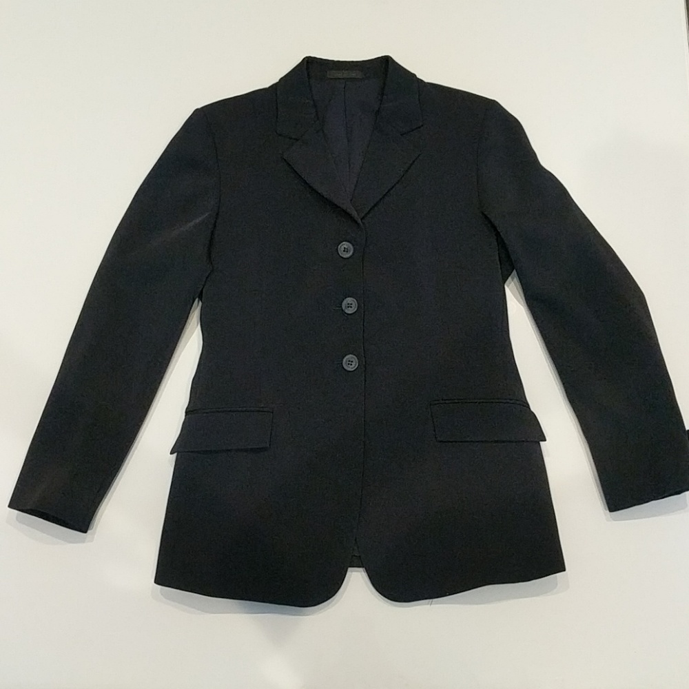 R.J. Classics Xtreme Grey Label Girls Black Riding Show Coat